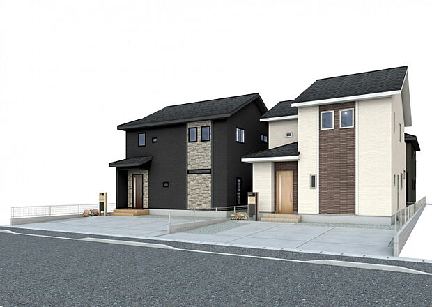 完成予想図 1号棟2号棟