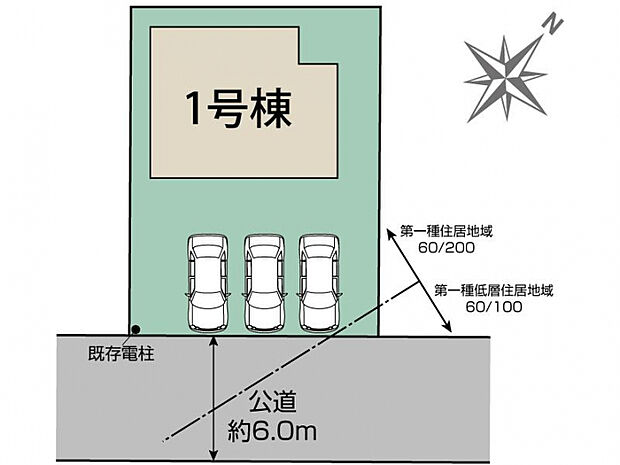 深谷市桜ケ丘1棟 区画図