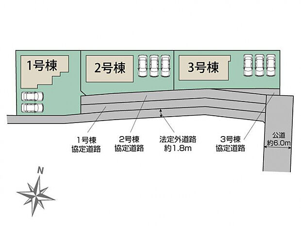 鴻巣市滝馬室3棟 区画図