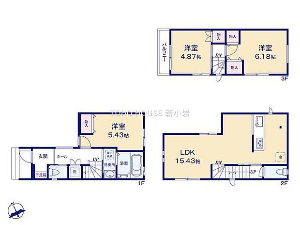 4498万円、3LDK、土地面積50.22m2、建物面積79.59m2