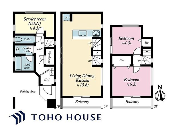 4380万円、2LDK+S（納戸）、土地面積45.5m2、建物面積80.89m2