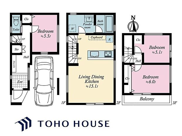 5680万円、3LDK、土地面積51.9m2、建物面積94.4m2