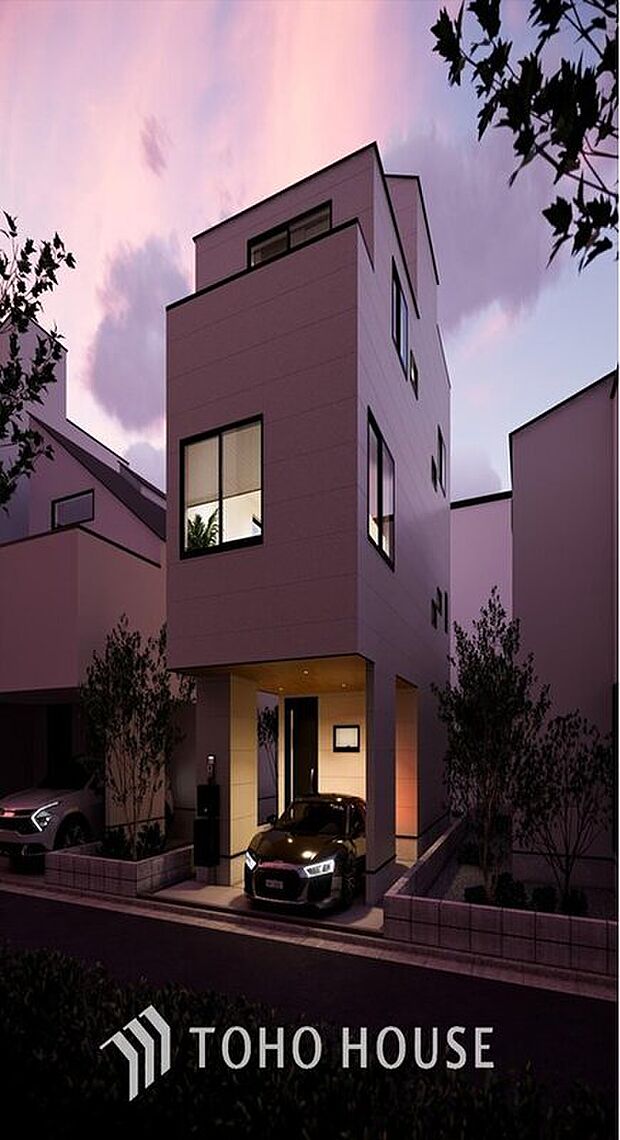 【完成予想図(外観)】一番重要な物は「衣食住」と「家族」だと思います。マイホームへの皆様の思いをお伝え下さい。