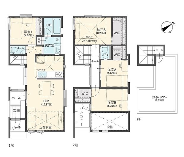 建物面積90.79m2