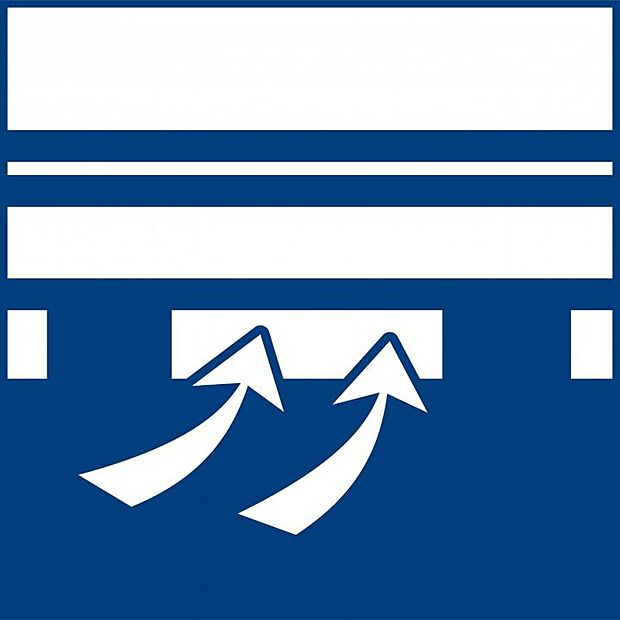 【  【構造】基礎パッキン工法】自然の気流を利用した全周換気で床下全域を乾燥させ、基礎と土台が絶縁されることにより基礎内の水分が直接土台に接しないので、土台の腐食を防ぎます。