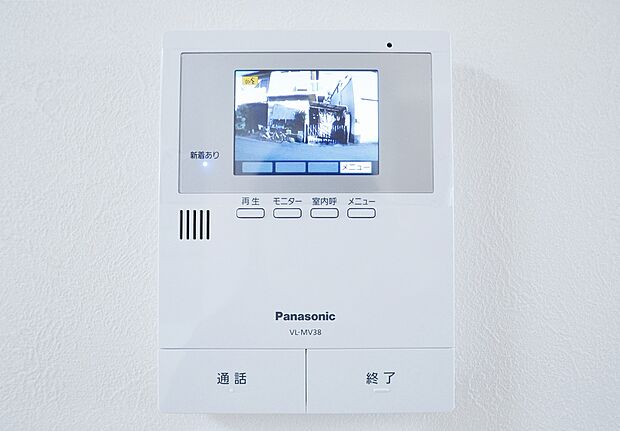 【【ＴＶ付カラーモニターホン/施工例】】モニターで訪問者を確認できるので、知らない人やセールス・勧誘など避けられて安心です！