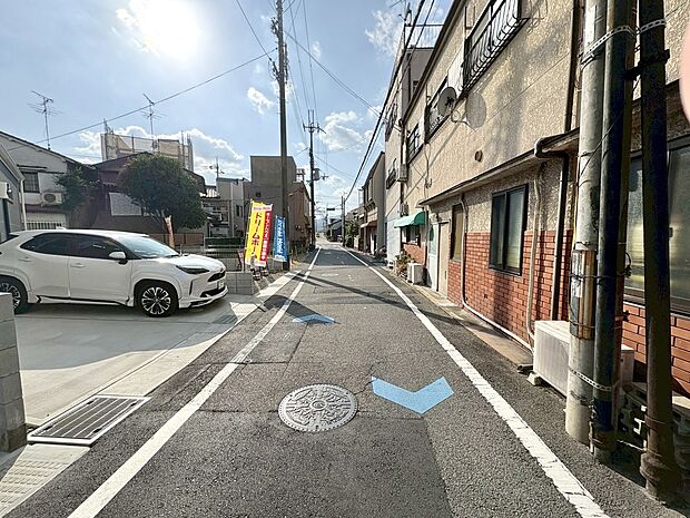 【現地の様子】阪急西向日駅徒歩12分の立地に2区画分譲地!ご好評につきラスト1区画となりました!(2025/11)撮影