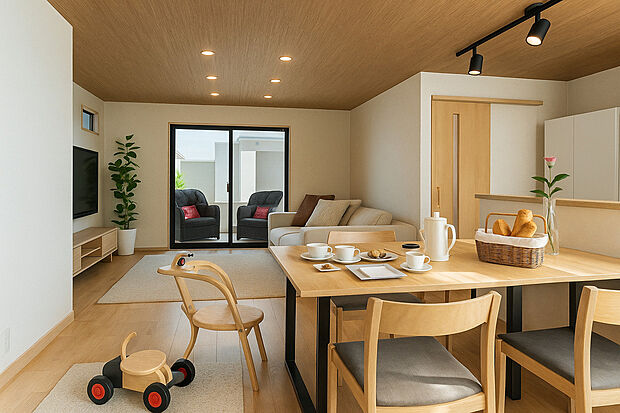 現地でしか分からないお家の魅力を見て・触れて体感してみませんか?※1号地イメージパース