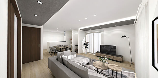 インテリアスタイル:インダストリアルヴィンテージ
※イメージパース