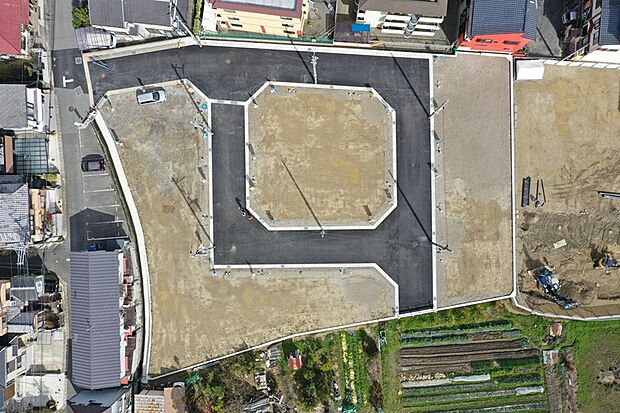 【【現地写真】】上空からの写真です！区画の整った綺麗な街並み♪（写真撮影R6.3）