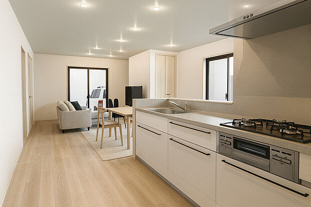 【【イメージパース】】食器洗い乾燥機付きのシステムキッチン！