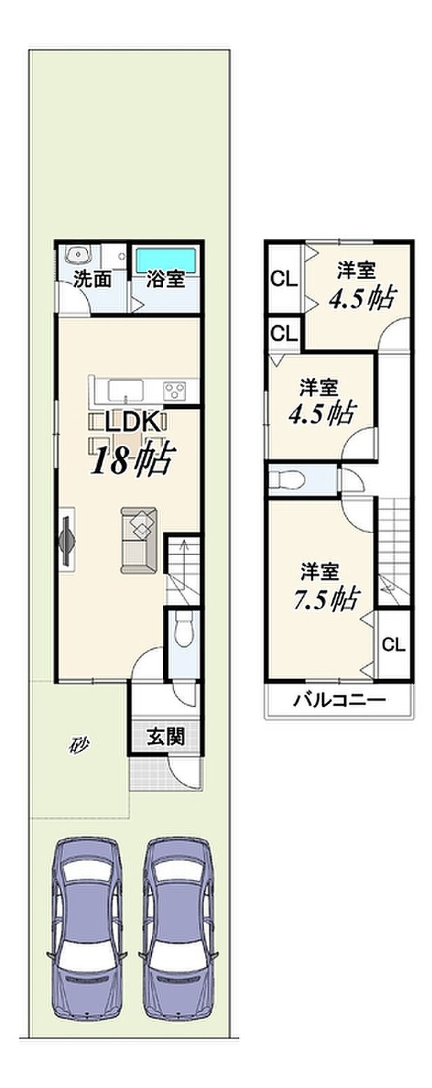 【新築参考プランC】建物価格1829万円/建物面積81.00m2