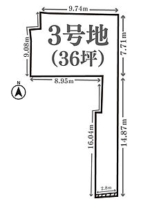 法22条地域
セットバック面積：約0.382ｍ2
建築条件無土地としても販売中》3499万円 
