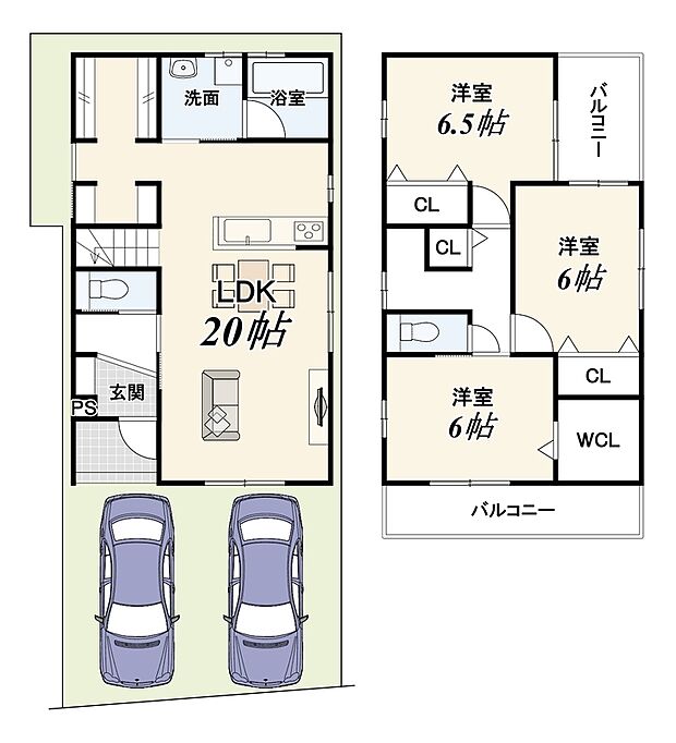 1号地:新築参考プラン