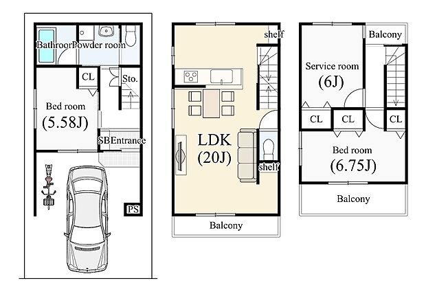 【【新築参考プランA】】建物価格1899万円 建物面積85.73m2 設計監理費用120万円・外構費120万円(税込)別途要