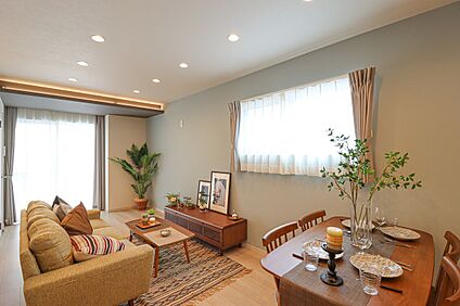 【ドリームタウンシリーズ施工例:リビング】