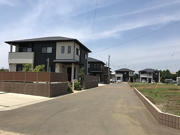 【分譲地街並み】道路幅員6m