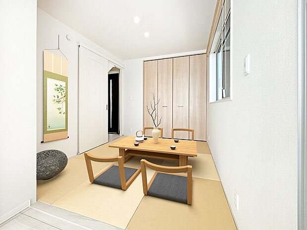 和室 ※画像は実際の写真に調度品をCG合成したものです(2024年1月撮影)