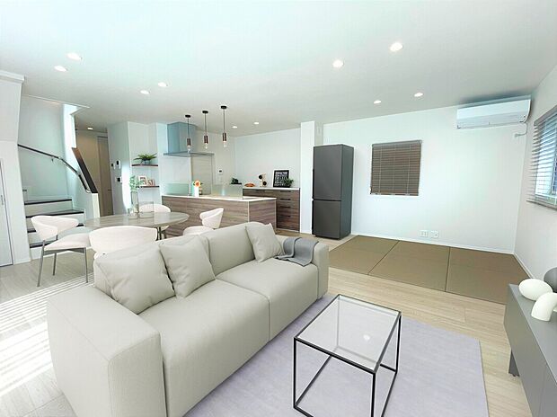 LDK(2025年3月撮影)※画像は実際の写真に家具・調度品をCG合成したものです。