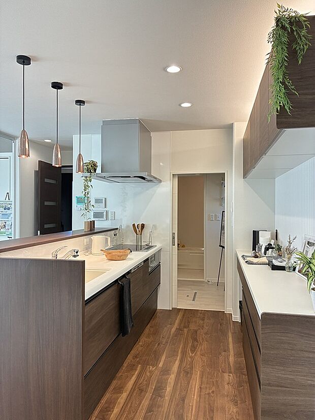 【コンパクトにまとまった水回り動線】キッチン→洗面室へ直接アクセスできる間取りです。
室内(2026年2月)撮影