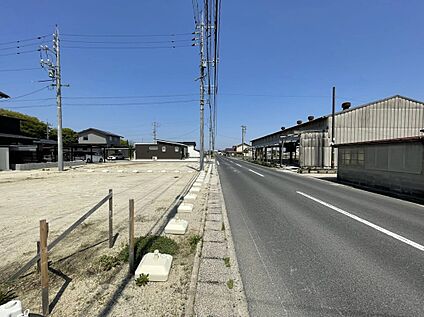 分譲地入口　西向き