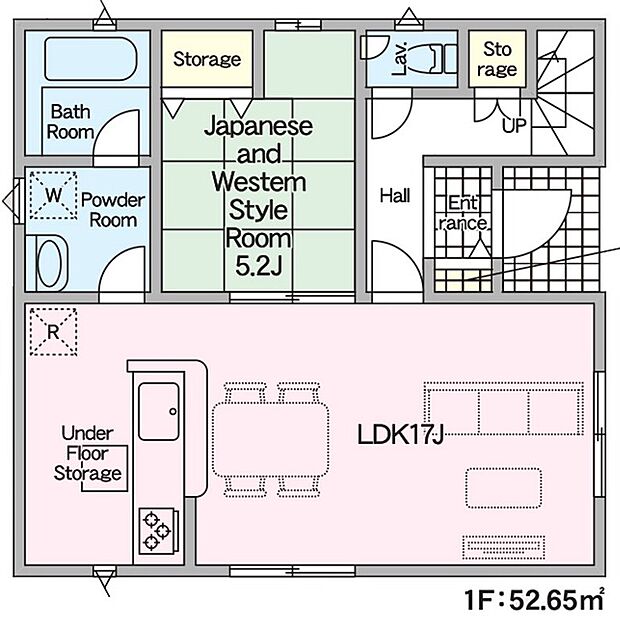 【4LDK】1F 間取図