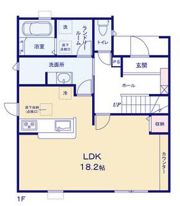 【3LDK+WIC+S】LDK18帖・洋室6.5帖・洋室7.5帖・洋室5.4帖・ストレージルーム3.31m2・ウォークインクローゼット