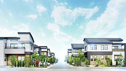 現地街並みパース