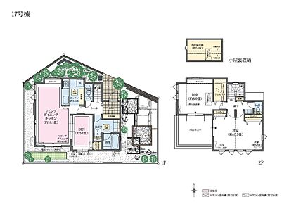 SIC+WIC+小屋裏収納
※大型バルコニー 