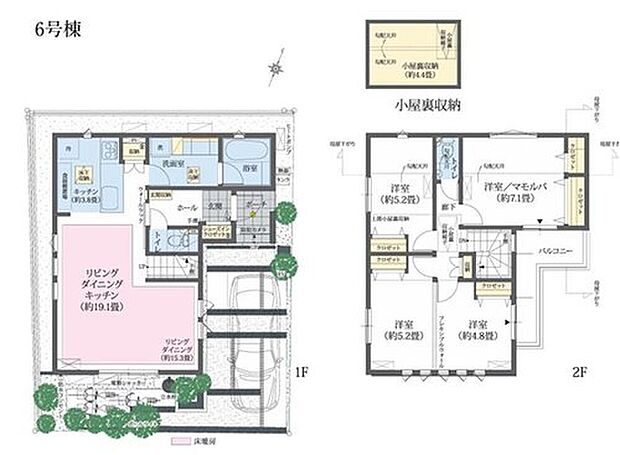 【4LDK】+SIC+小屋裏収納