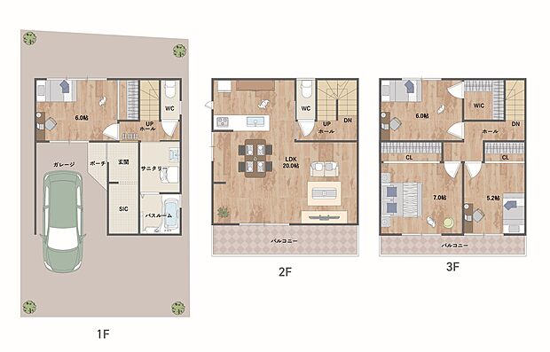 【現地土地写真】
敷地全体を有効活用した、3階建ての住まいを建築可能◎日当りを考慮したLDKや豊富な収納スペースなど、お好みの間取りをプランニングできます。ぜひ、ご希望をお聞かせください。