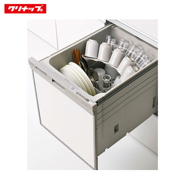 【ディープ型食器洗い乾燥機】大容量のディープ型を採用！大容量を活かして、まな板、フライパンといった調理道具と食後のお皿などを
一度に洗えて効率的。また少人数のご家庭でも、1日分をまとめて洗えるから、家事の時間がぐっと少なくなります。