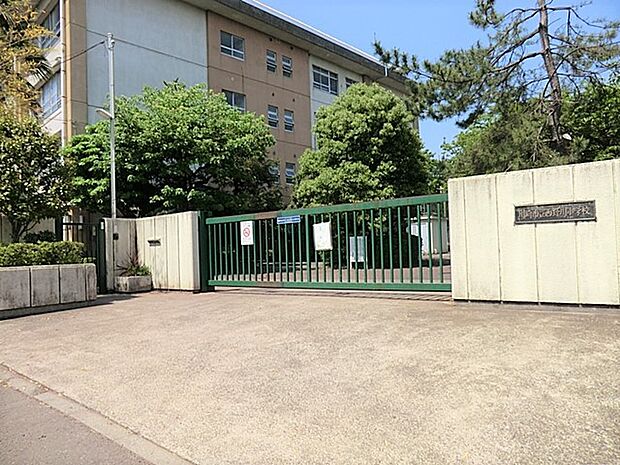 川崎市立西野川小学校(「自然の坂道」「せせらぎ池」が特徴です。学校キャッチフレーズ：にこにこ しんせつ のびのびと がっこうだいすき わっくわく)