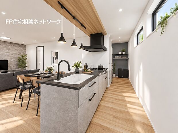 完成予想イメージ:本画像はCGイメージで家具、家電等は販売価格にも含まれず、付帯しません。間接照明、棚工事は有償です。
