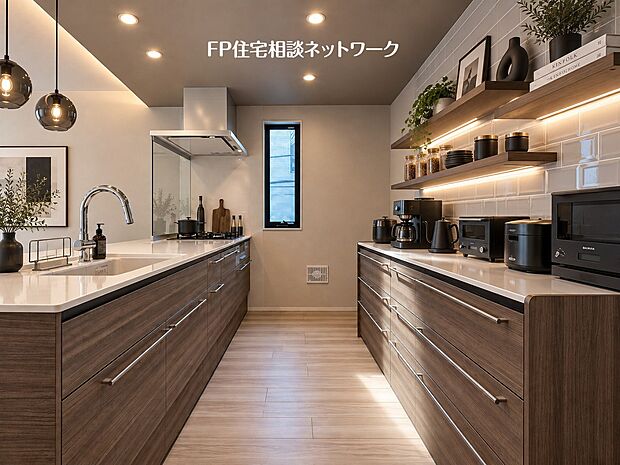 本画像の家具、家電等はCGイメージで販売価格にも含まれず、付帯しません。棚や間接照明工事は有償です。