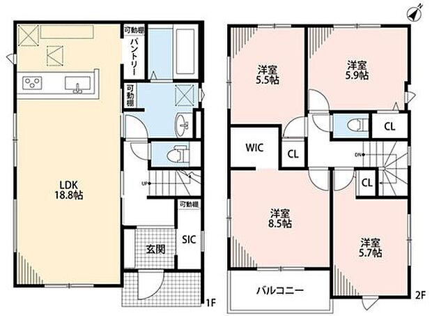 福津市若木台2期 2号棟 新築戸建 2号棟
