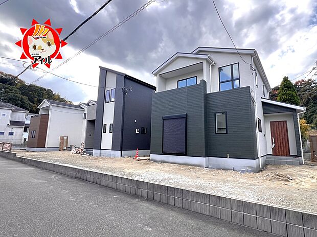 【moku　城南区東油山5丁目1期】  全3棟外観(2025年12月上旬)撮影