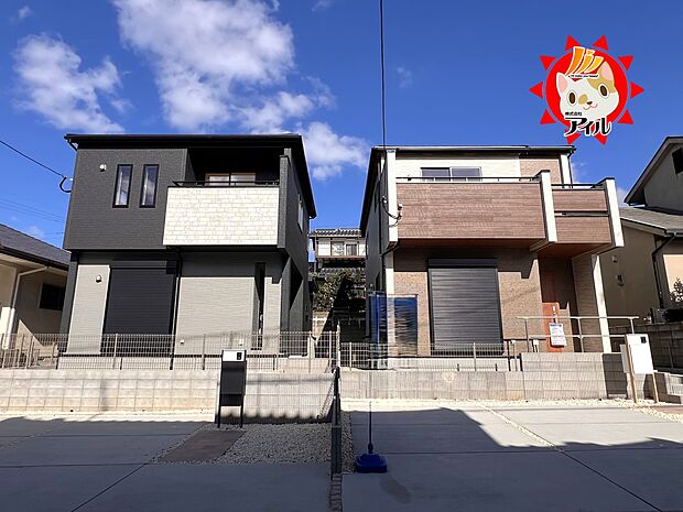 【Blooming Garden　東区高美台1丁目】  全2棟外観(2025年12月上旬)撮影  