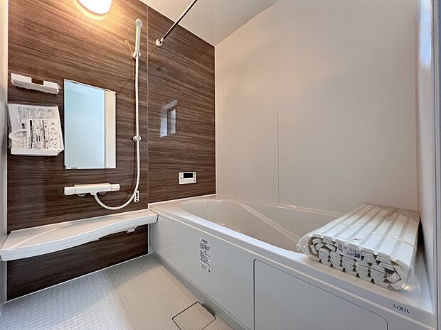 オートバスシステム・浴室暖房換気乾燥機を搭載した1坪タイプの浴室(1号棟同仕様)