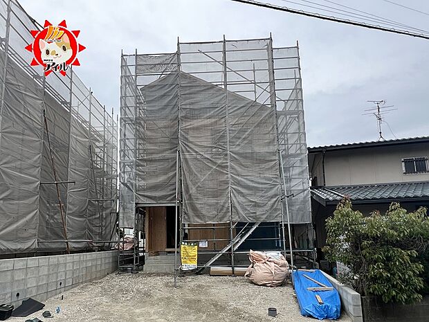 【Cradle garden　早良区梅林第6】　1号棟　現地(2026年4月下旬撮影)