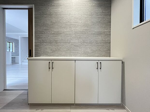 【収納】玄関にはシューズボックスをご用意(3号棟)