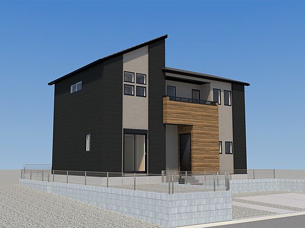 【完成予想図(外観)】完成予想外観パース