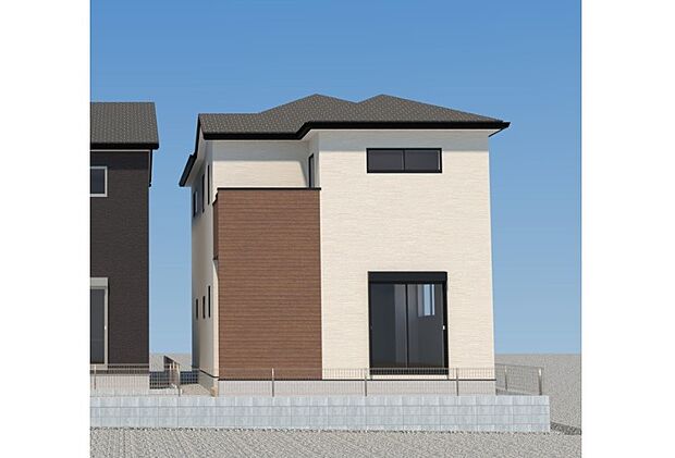 【完成予想図(外観)】完成予想外観パース(2号棟)