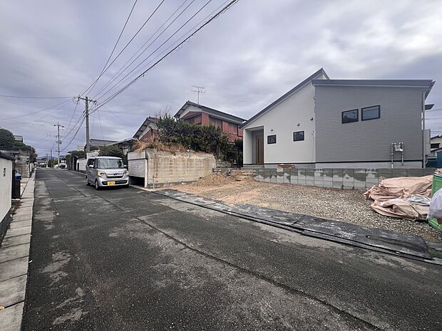 【前面道路含む現地写真】北西側4.5m公道