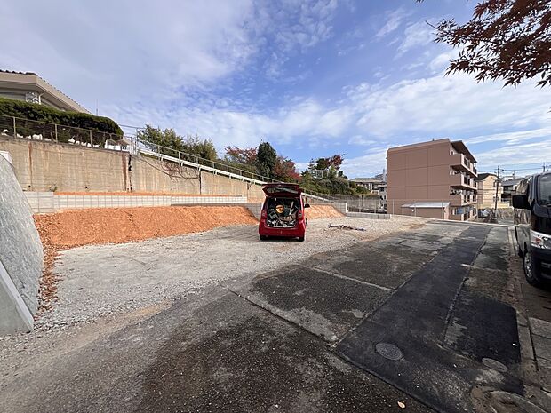 【前面道路含む現地写真】南西側4m公道