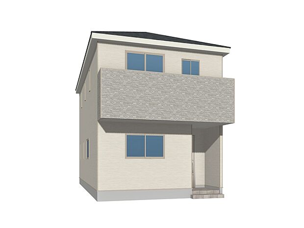 【完成予想図(外観)】完成予想外観パース(2号棟)