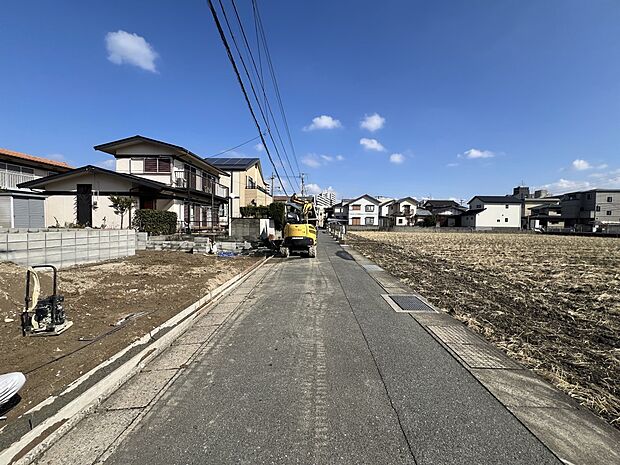 【前面道路含む現地写真】前面道路:南側4m公道