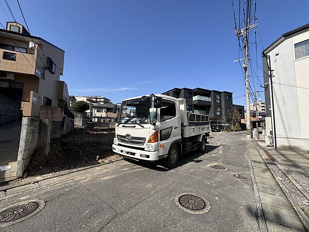 【前面道路含む現地写真】前面道路:北東側4.5m公道