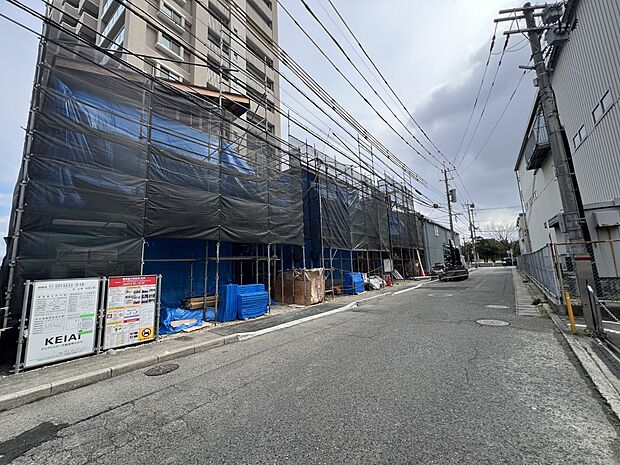 【前面道路含む現地写真】北西側約6.5~6.7m公道