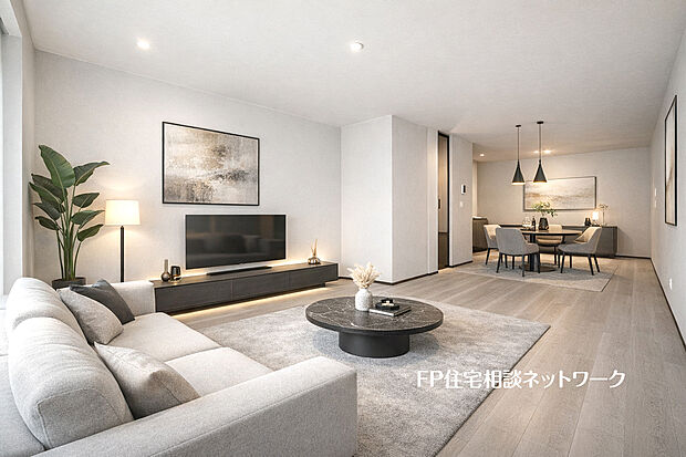 本画像はAIがCGで家具・小物作成しており、実際の現地に家具・小物は設置されておりません。また、販売価格に家具等は含まれておりません。